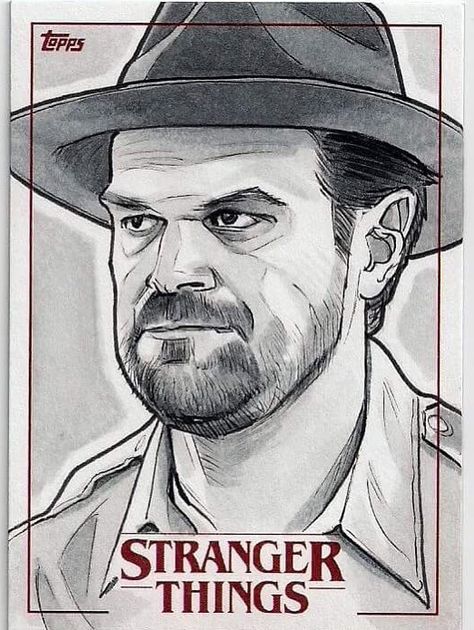 Stranger Things Sketches, Stranger Things Drawings, Stranger Things Tattoo, David Harbour, Stranger Things Season 3, Harry Potter Artwork, Stranger Things Art, Cast Stranger Things, Eleven Stranger Things