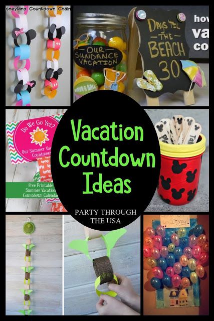 Party Through the USA: Vacation Countdown Ideas Diy Countdown Calendar Vacation, Vacation Countdown Calendar, Fun Countdown Ideas, Diy Countdown Ideas, Cute Countdown Ideas, Cruise Countdown Ideas, Retirement Countdown Ideas Calendar, Summer Countdown Ideas, Retirement Countdown Ideas