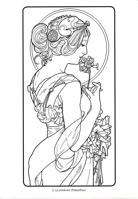 Art Nouveau Mucha, Art Nouveau Tattoo, Tattoo Painting, Nouveau Tattoo, Alphonse Mucha Art, Nouveau Illustration, Mucha Art, Alfons Mucha, Art Nouveau Illustration