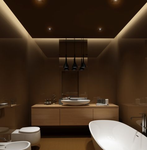 Bathroom with false ceiling Pop Ceiling Design, Bathroom Ceiling, Summer Sunshine, Bathroom Top, Unique Bathroom, Bathroom Design Luxury, False Ceiling Design, Modern Bedroom Design, False Ceiling