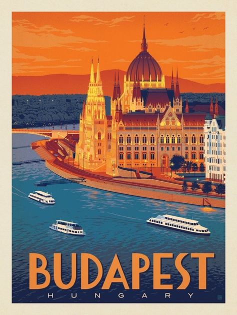 Click on photo to find a curated collection of vintage travel posters! Budapest Travel Poster, Stockholm Travel, Travel Advertising, Budapest Travel, Travel Vintage, Vintage Poster Design, Deco Poster, Travel Postcard, Retro Travel Poster