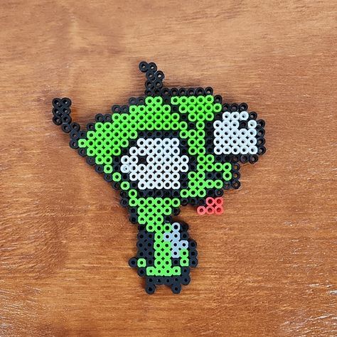 Surfboard Perler Beads, Inappropriate Perler Beads, Band Logo Perler Beads, 29 By 29 Perler Beads, Perler Beads Ideas Stitch, Icp Perler Bead Patterns, Gir Pixel Art Invader Zim, Trippy Mushroom Perler Bead Patterns, Beetlejuice Perler Beads