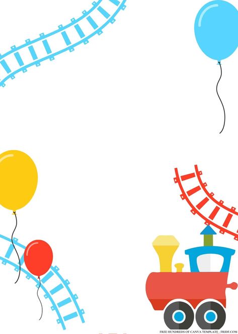 Choo-tastic Train Express Birthday Invitations Inside! Check more at https://www.fridf.com/free-editable-train-express-birthday-invitations/ Train Birthday Party Invitations, Frame Template, Birthday Invitations, Invitation Template, Train, Frame, Birthday, Drawings, Quick Saves