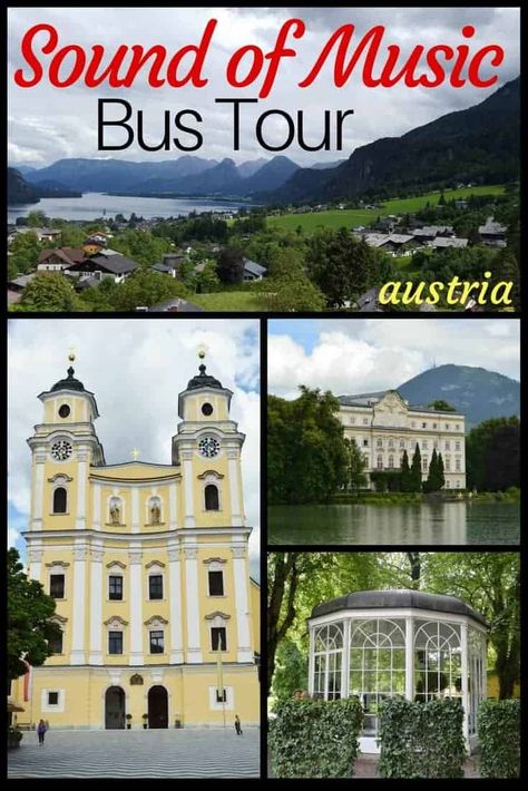 Sound of Music Bus Tour of Austria is a great way to see Salzburg! If you are a fan of this movie, you will love the bus tour that stops at various places where the Sound of Music was filmed! #austria #traveltips #europe #daytriptips #soundofmusic Sound Of Music Tour, Art Spirituality, Travel International, Bus Tour, The Sound Of Music, Salzburg Austria, Austria Travel, Festival Summer, Bus Travel