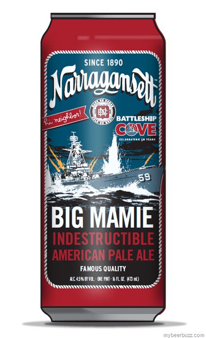 mybeerbuzz.com - Bringing Good Beers & Good People Together...: Narragansett Releases Big Mamie Indestructible Ame... Narragansett Beer, Cheap Beer, Beer Collection, Beer Art, All Beer, Lager Beer, Beer Design, People Together, Beer Label