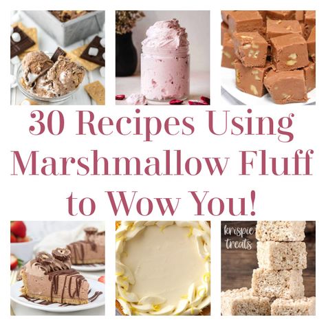 Hello, DIYers! Do you love marshmallows?! Then why not include it in more of your baking?! On this list, you’ll find recipes to make your own homemade marshmallow fluff as well as plenty of treats that use marshmallow fluff as a staple ingredient. Which one will you choose to make?! Homemade Marshmallow Fluff Make your […] The post 30 Recipes Using Marshmallow Fluff to Wow You... Homemade Marshmallow Creme, Things To Make With Marshmallow Fluff, Jet Puff Marshmallow Creme Recipes, Recipes Using Marshmallow Fluff, Jet Puffed Marshmallow Creme Recipes, Marshmallow Creme Recipes, Marshmallow Fluff Recipes Desserts, Fluff Fudge, Recipes Using Marshmallows