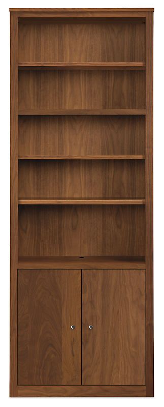 Inkpad Storage, Bookcases With Doors, Modern Bookcases, Muebles Shabby Chic, Bookcase Wall Unit, Veneer Door, Modern Storage Cabinet, Entryway Inspiration, Bookcase Wall