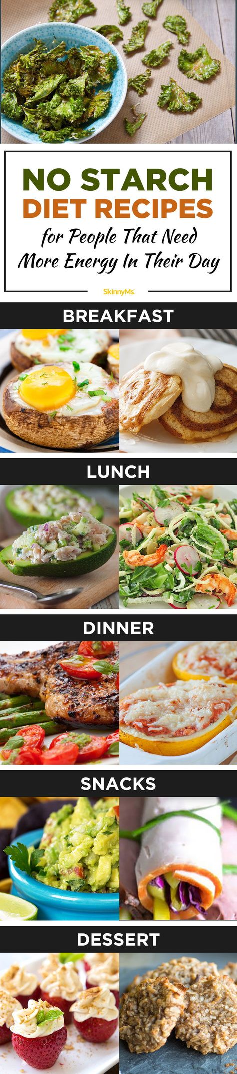 No Starch Recipes Dinners, Meals With No Starch, Healthy Dinner Recipes No Starch, No Starch Diet Plan, Low Starch Recipes, Low Starch Diet, No Starch Meals Dinners, Starchless Meals, No Starch Recipes