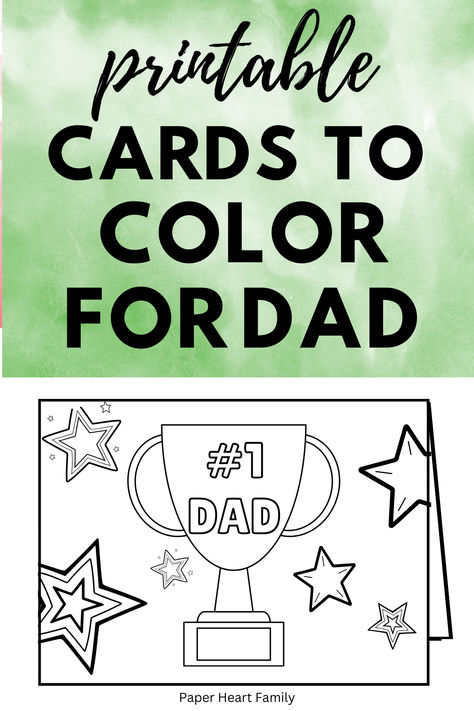 This number one dad card is the perfect printable Father's Day card that kids can color and gift to their father! Such an easy Father's Day craft! Free Father’s Day Printables For Kids, Free Fathers Day Crafts For Kids, Homeschool Holidays, Easy Kid Activities, Father's Day Craft, Easy Fathers Day Craft, Holiday Activities For Kids, Free Printable Cards, Printables Free Kids