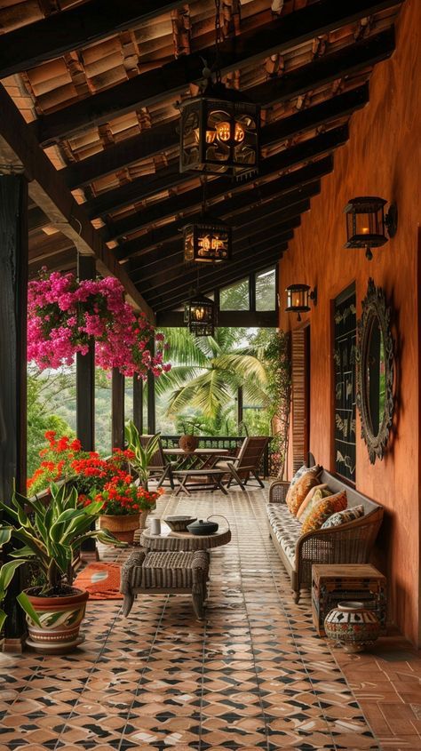 Hacienda Style Homes Mexican Courtyard, Mexican Courtyard Hacienda Style, Mexican Furniture Hacienda Style, Hacienda Style Homes Mexican, Hacienda Interior, Hacienda Interior Design, Mexican Style House, Mexican Courtyard, Interior Design 2024