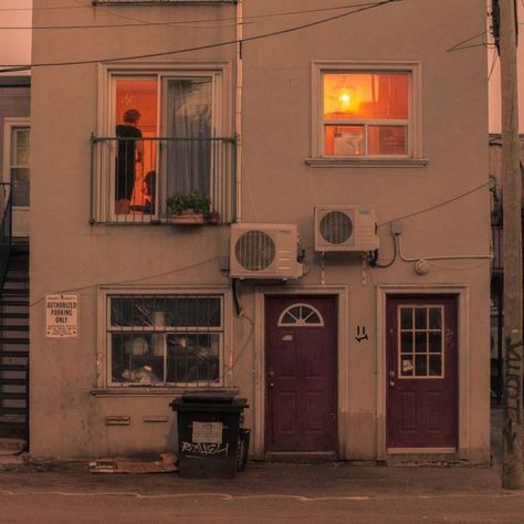 Old Apartment Complex Aesthetic, Room Drawing Reference Photo, Photos For Mood Board, Dirty Apartment Aesthetic, 1920s New York Apartment, Bringing The Outside In, City Apartment Outside, Old Apartments Aesthetic, Limal Spaces