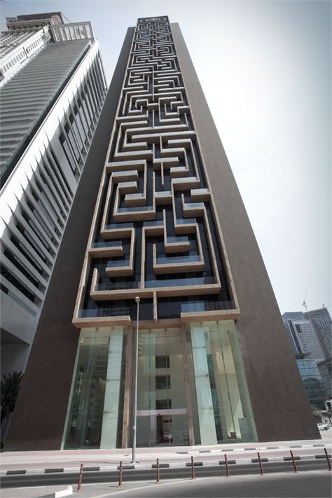 World's Largest Verticle Maze | PuzzleNation.com Blog Dubai Architecture, Interesting Design, Amazing Buildings, Unique Buildings, Commercial Architecture, Unique Architecture, Facade Architecture, Futurism, Facade Design