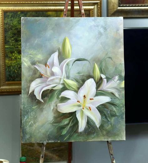 Piskel Art, Lily Painting, Rennaissance Art, Diy Canvas Art Painting, Flower Art Painting, Art Inspiration Painting, Tag Your Friends, Painting Art Projects, Diy Canvas Art