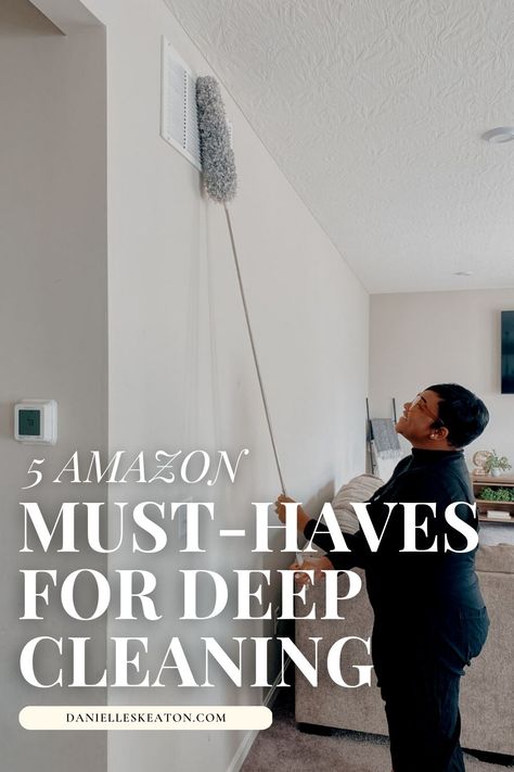 Deep cleaning is easy with the right tools and supplies! Check out these Amazon must-haves for deep cleaning around your home. Home Cleaning Must Haves, Best Cleaning Supplies Home, Amazon Cleaning Must Haves, Must Have Cleaning Supplies, Cleaning Tools For Home, Cleaning Must Haves, Best Cleaning Tools, Best Cleaning Supplies, Mop System