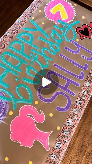 Barbie Birthday Banner, Barbie Banner, Painted Banners, Barbie Hands, Barbie Birthday Party, Ways To Wake Up, Banner Ideas, Barbie Birthday, Birthday Party Banner