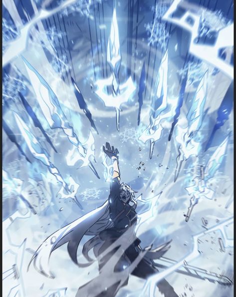 Ice Manipulate Power, Ice Powers Magic Fantasy Art, Ice Powers Reference, Ice Magic Design, Ice Power Character Design, Ice User Character Design, Soul Magic Art, Celestial Magic Art, Ice Powers Drawing