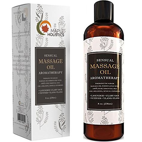 Sensual Massage Oil for Body That Is Infused With Cold Pressed Aromatherapy Essential Oils Lavender Ylang Ylang Sweet Almond  Pure Jojoba for Soothing and Sexy Sensations for Women  Men >>> Be sure to check out this awesome product. (This is an affiliate link) #SexGifts Ylang Ylang Essential Oil Benefits, Essential Oils Lavender, Body Massage Oil, Aromatherapy Essential Oils, Lavender Aromatherapy, Essential Oils Health, Ylang Ylang Essential Oil, Aromatherapy Massage, Essential Oil Benefits