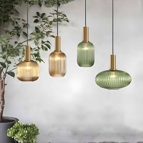 You'll love the Bohemian Phoenix Pendant Lighting available only at Rosseta Home™. Find the perfect on Sale. FREE Shipping available! Night Table Lamps, Reeded Glass, Glass Pendant Lamp, Dining Room Bar, Glass Pendant Light, Online Home Decor Stores, 인테리어 디자인, Kitchen Lighting, Glass Pendant