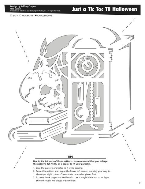 Just a Tic Toc Til Halloween free pattern by Pumpkin Masters. Want to print this out? Click on the pin's image, print it out and voila! Pumpkin pattern perfection. Halloween Pumpkin Templates, Pumpkin Masters, Halloween Pumpkin Stencils, Pumpkin Carving Stencils, Patterns Halloween, Carving Templates, Pumpkin Stencils, Pumkin Carving, Halloween Pumpkin Carving Stencils