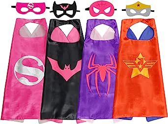 Superhero Capes For Kids, Girl Superhero Costumes, Superhero Dress Up, Super Hero Capes For Kids, Superhero Costumes Kids, Girls Cape, Superhero Crafts, Popular Costumes, Capes For Kids