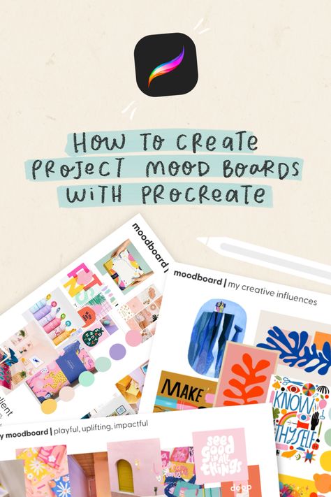 Design Tips: How to Create Perfect Project Mood boards in Procreate Mood Board Illustration, Laura Jane, Colour Swatches, Color Picker, Mood Board Design, Perfect Image, Apple Pencil, Color Swatches, Design Tips