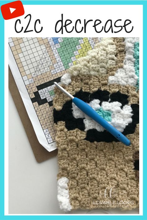 In this crochet tutorial I show you how to decrease when making a corner to corner (c2c) graphgan. When making a decrease, you are really just not making any more increases (you stop adding to the width or length). It's very easy to do! C2c Decrease Instructions, Corner To Corner Crochet Blanket, Crochet Kids Blanket, Crochet C2c Pattern, Different Crochet Stitches, C2c Crochet Pattern Free, Crochet Rag Rug, C2c Crochet Blanket, Corner To Corner Crochet