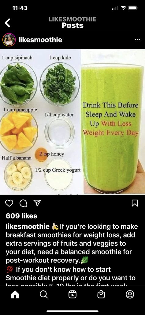 Kale Drink, Kale Smoothie Recipes, Ginger Wraps, Burn Fat Quick, Overnight Oats Recipe Healthy, Banana Drinks, Kale Smoothie, Healthy Plan, Smoothie Drink Recipes