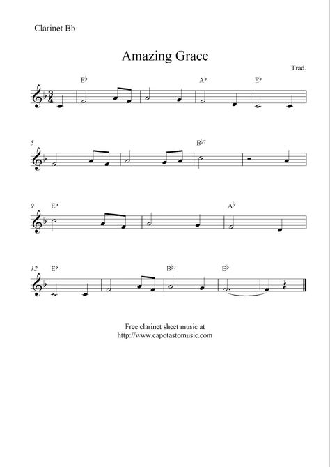 Trumpet Music Easy, Clarinet Songs, Trumpet Notes, Bb Clarinet Sheet Music, Bass Clarinet Sheet Music, Learn Electric Guitar, Music Hobby, Chicken Sticks, Piano Songs Sheet Music