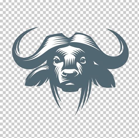 African Buffalo Tattoo, Redium Design, Buffalo Drawing, Vector Letters, Buffalo Tattoo, Buffalo Design, Bull Tattoo, Buffalo Logo, Optical Illusion Tattoos