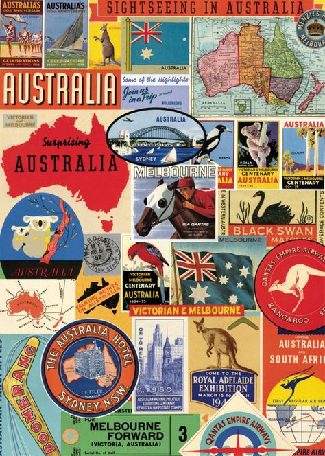 Yearbook Committee, Australia Aesthetic, Australia Art, Australia Backpacking, Paper Sheet, Australia Day, Collage Poster, Black Swan, Canberra