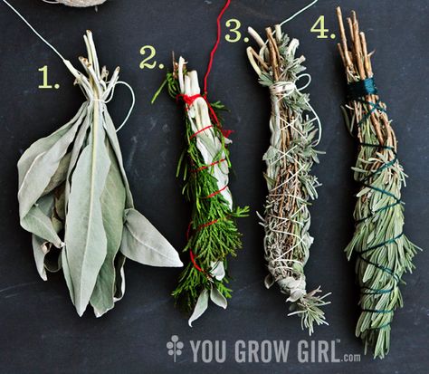 Gifts from the Garden: Homegrown Herb Bundles – You Grow Girl Magia Das Ervas, Deco Nature, Smudge Sticks, Kitchen Witch, Deco Floral, Book Of Shadows, Macrame Plant Hanger, Plant Hanger, Reiki