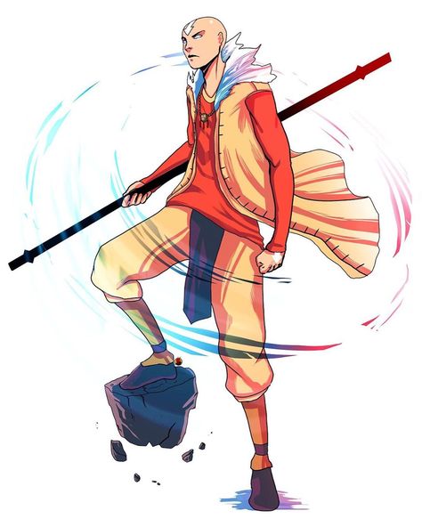 Airbender Oc Male, Air Bender Oc, Avatar State Aang, Bender Oc, The Avatar State, Fantasia Art, Memories Anime, Avatar State, Art Alternative