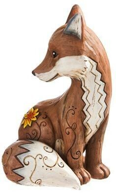 Fox Statue, Fox Decor, Clay Animals, Wood Carving Art, Fox Art, Arte Animal, Jolie Photo, Garden Statues, Animal Sculptures