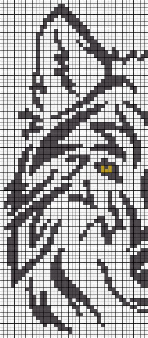 Beaded Wolf Pattern, Pixel Wolf Art, Wolf Cross Stitch Pattern Free, Wolf Alpha Pattern, Pixel Art Difficile, Wolf Pixel Art, Grille Pixel Art, Crochet Wolf, Wolf Pattern