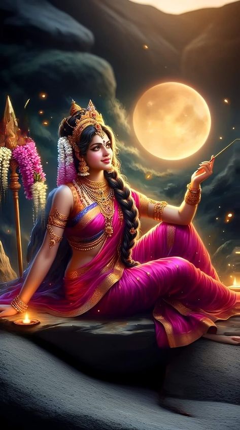 Maa Parvati Goddesses, Aadi Shakti Goddesses, Shower Shoot, Ganesha Art Illustration, Goddess Images, Powerful Goddess, Mata Ji, Iron Man Photos, Devi Maa