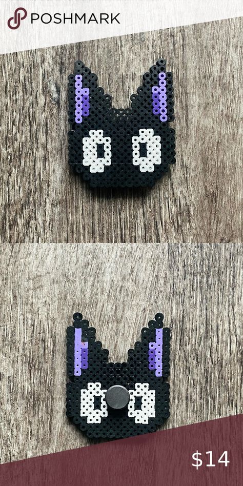 ANIME Gigi Kiki’s Delivery Service Studio Ghibli Magnet handmade perler beads Studio Ghibli Fuse Beads, Anime Iron Beads, Perler Beads Ghibli, Studio Ghibli Perler Bead Patterns, Ghibli Perler Beads, Studio Ghibli Perler Beads, Studio Ghibli Pixel Art, Anime Perler Beads, Perler Keychain