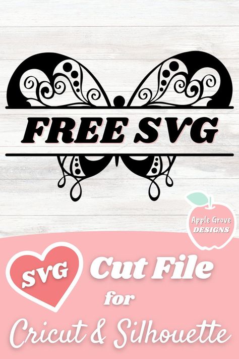 Split Monogram Svg Free Cricut, Anime Svg Free, Free Butterfly Svg, Quotes Svg Free, Butterflies Frame, Free Anniversary Cards, Files Aesthetic, Aesthetic Svg, Cricut Quotes