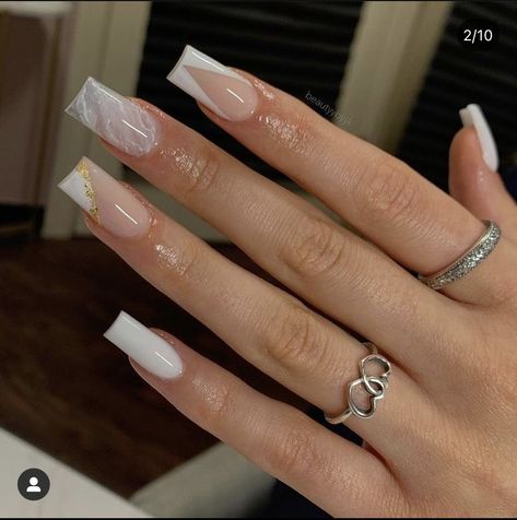 Winter Nail Ideas Acrylic Square, Nail Cam, Tapered Square Nails, Engraved Locket, Nagel Tips, Girly Acrylic Nails, French Tip Acrylic Nails, Work Nails, Glow Nails