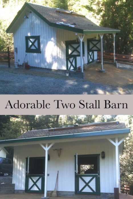 Carport Barn Ideas, 2 Stall Horse Barn, Mini Horse Barn, Ideas For Yard, Horse Shelters, Small Horse Barns, Horse Shed, Stable Style, Diy Horse Barn