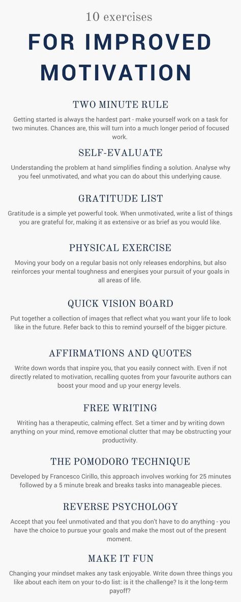 10 Exercises for Improved Motivation Vie Motivation, Motiverende Quotes, Mental Training, Self Care Activities, Self Improvement Tips, Easy Workouts, Getting Things Done, Life Planner, Best Self