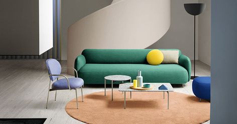 Ss24 Trends, Colourful Furniture, Color Exploration, Electric Style, Relaxing Living Room, Sebastian Herkner, Contemporary Living Room Furniture, Outdoor Furniture Design, Interior Living Room