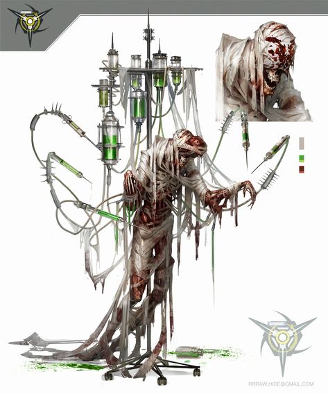 Mechanical Horror, Bio Mechanical, Creepy Pictures, Cool Monsters, Monster Concept Art, Fantasy Monster, Scary Art, Creepy Art, Monster Design