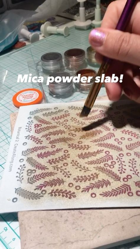 polymerclaytv on Instagram: Did you ever try using powders with your silk screens to create slabs? Clay Silk Screen, Mica Powder, Tv Videos, Silk Screen, Video Tutorials, Tv Video, Polymer Clay, To Create, Screen