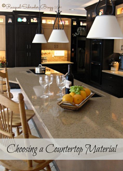 Choosing Countertop Materials - Countertop material options and a comparison of countertop materials with pros and cons of each, and countertops by price. Inexpensive Kitchen Countertops, Dwell Kitchen, Diy Kitchen Countertops, Kitchen Countertop Materials, Kitchen Manufacturers, Countertop Material, Countertop Options, Diy Countertops, Best Kitchen Designs