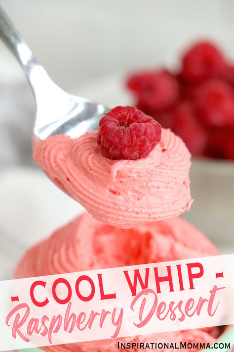 Raspberry Recipes Dessert, Raspberry Dessert, Cool Whip Desserts, Jello Dessert Recipes, Raspberry Desserts, Fluff Desserts, Jello Desserts, Fresh Raspberries, Jello Recipes