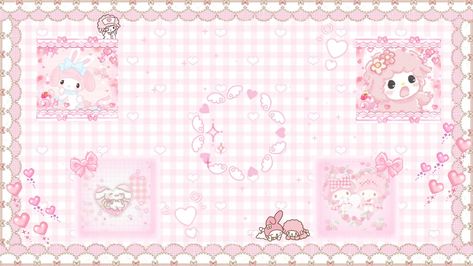 #Melody🌸💕 My Melody Desktop Wallpaper, Keyboard Ideas, Ipad Backgrounds, Ios Theme, Hello Kitty Wallpaper Hd, Computer Background, My Melody Wallpaper, Laptop Backgrounds, Ipad Background