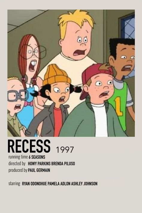 Movies To Watch Cartoon, Cartoon Movies To Watch List, Cartoon Movies Poster, Cartoon Movie Poster, Recess Tv Show, Alternative Movie Posters Disney, Recess Cartoon, Family Movie Poster, Polaroid Movie Poster