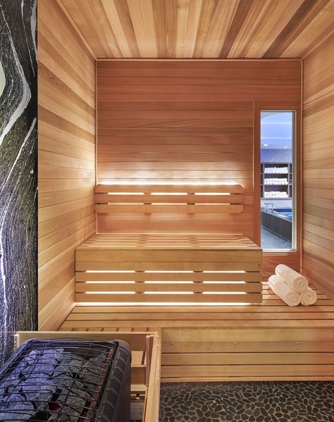 Basement Sauna, Cabin Sauna, Wellness Experience, Spa Area, Downtown Minneapolis, Red Cedar Wood, Sauna Design, Wellness Retreat, Spa Wellness