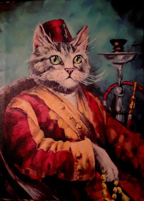 Shouldn't the cat in this painting actually be a Turkish Angora cat? Turkish Cat, Angora Cat, Turkish Angora Cat, Angora Cats, Turkish Angora, Cat Art, Ideas Style, Home Ideas, Style Inspiration