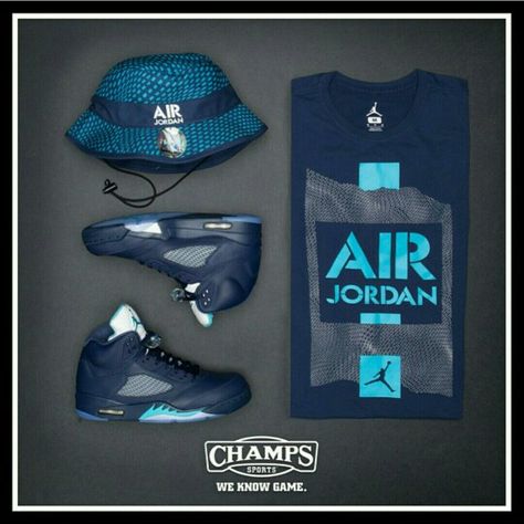 Jordan 5's Midnight Navy. | Dope colorway. I like the bucket hat as well. Boosie Badazz, Leather Jumpsuit, Flight Suit, Air Jordan 5 Retro, Streetwear Men, Air Jordan 5, Jordan 5, Streetwear Men Outfits, Midnight Navy